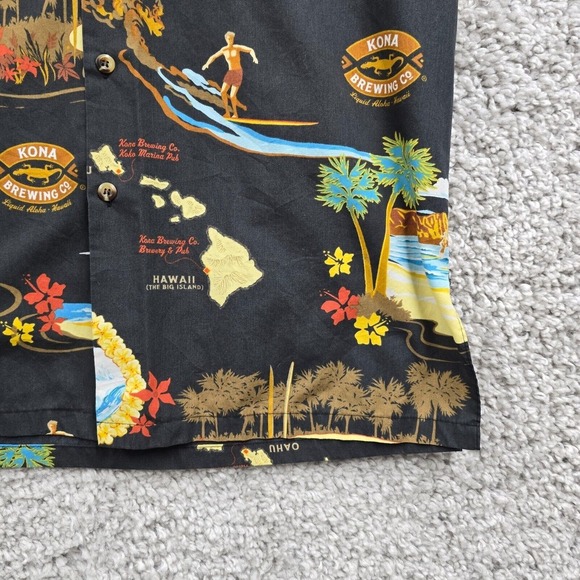 Tori Richard Shirt Mens Small Sleeve Tropical Hawaiian Longboard Button Up READ - Picture 5 of 14